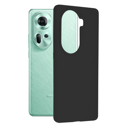 Husa de protectie Techsuit Soft Edge Silicone compatibila cu Oppo Reno11, acoperire spate, negru