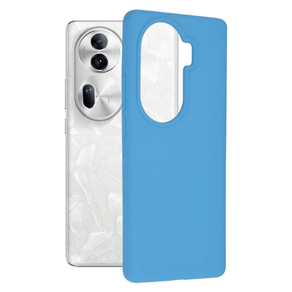 Husa de protectie Techsuit Soft Edge Silicone compatibila cu Oppo Reno11 Pro, acoperire spate, albastru deschis