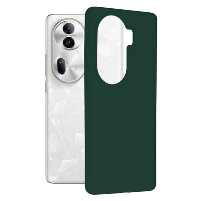Husa de protectie Techsuit Soft Edge Silicone compatibila cu Oppo Reno11 Pro, acoperire spate, verde inchis