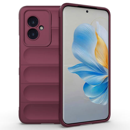 Husa de protectie Techsuit Magic Shield compatibila cu Honor 100, acoperire spate, visiniu