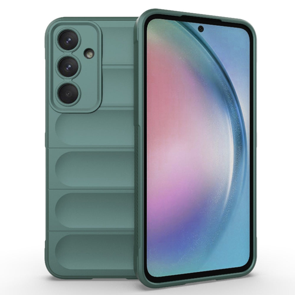 Husa de protectie Techsuit Magic Shield compatibila cu Samsung Galaxy A55 5G, acoperire spate, verde