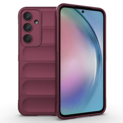 Husa de protectie Techsuit Magic Shield compatibila cu Samsung Galaxy A35 5G, acoperire spate, visiniu
