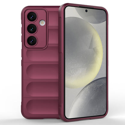 Husa de protectie Techsuit Magic Shield compatibila cu Samsung Galaxy S24, acoperire spate, visiniu