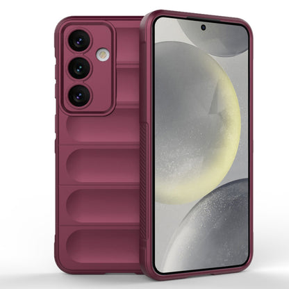 Husa de protectie Techsuit Magic Shield compatibila cu Samsung Galaxy S24 Plus, acoperire spate, visiniu