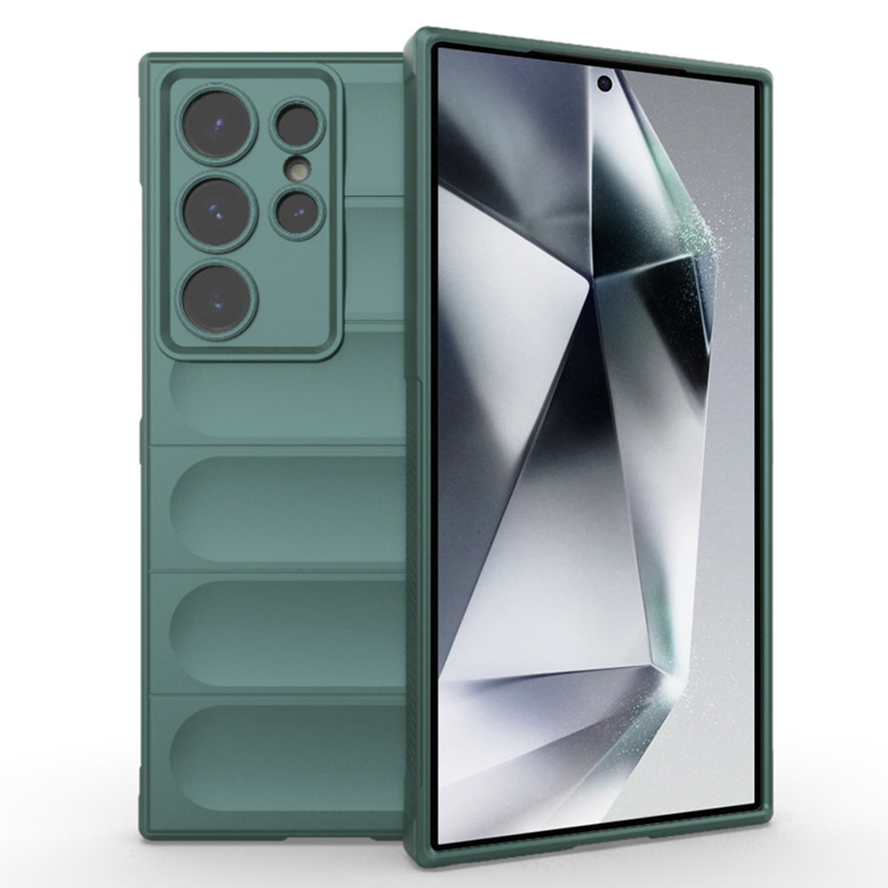 Husa de protectie Techsuit Magic Shield compatibila cu Samsung Galaxy S24 Ultra, acoperire spate, verde