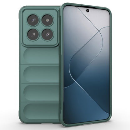Husa de protectie Techsuit Magic Shield compatibila cu Xiaomi 14 Pro, acoperire spate, verde