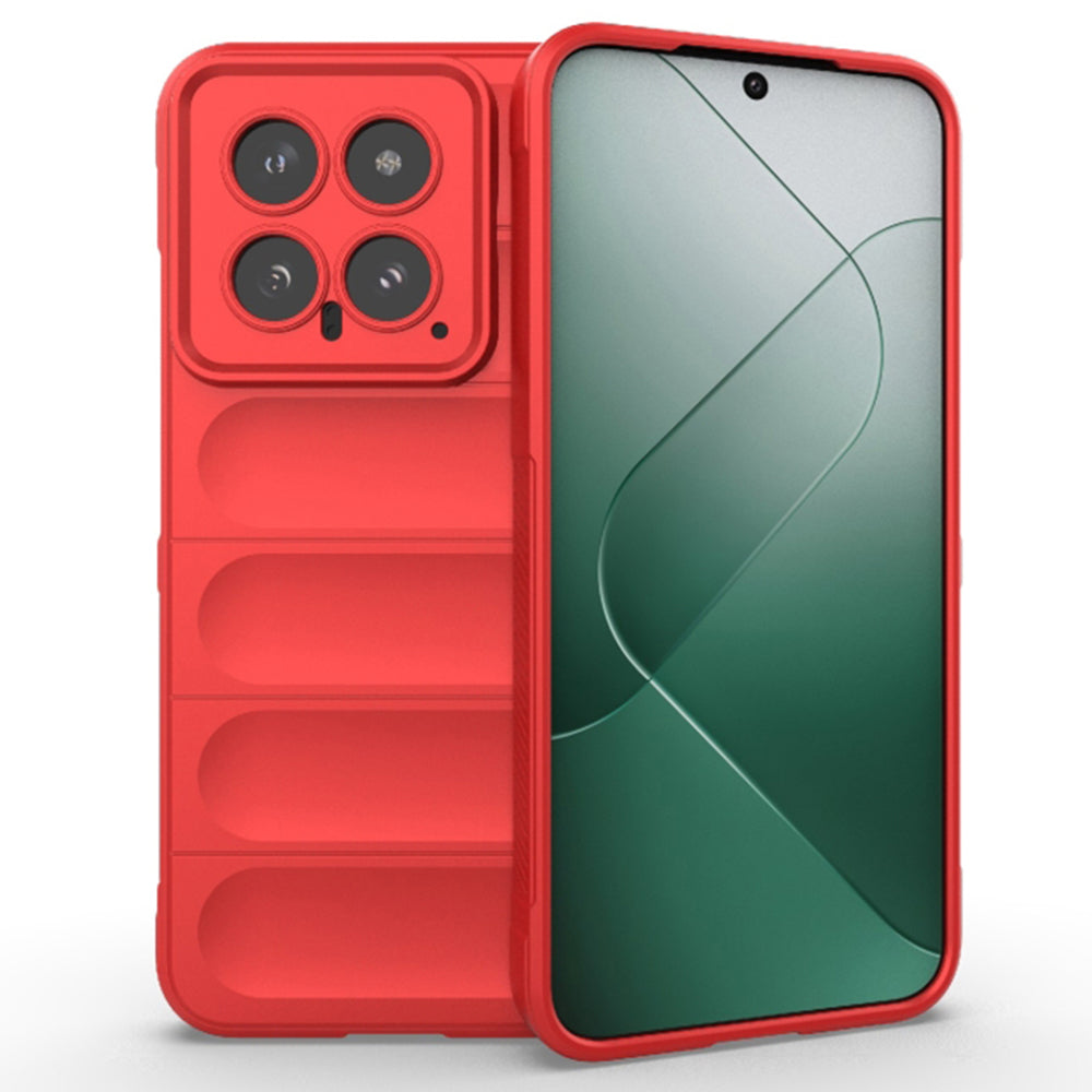 Husa de protectie Techsuit Magic Shield compatibila cu Xiaomi 14, acoperire spate, rosu