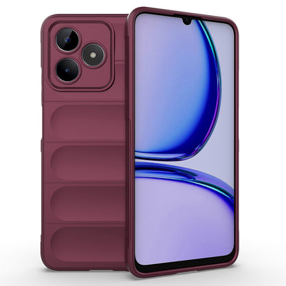 Husa de protectie Techsuit Magic Shield compatibila cu Realme C53, acoperire spate, visiniu
