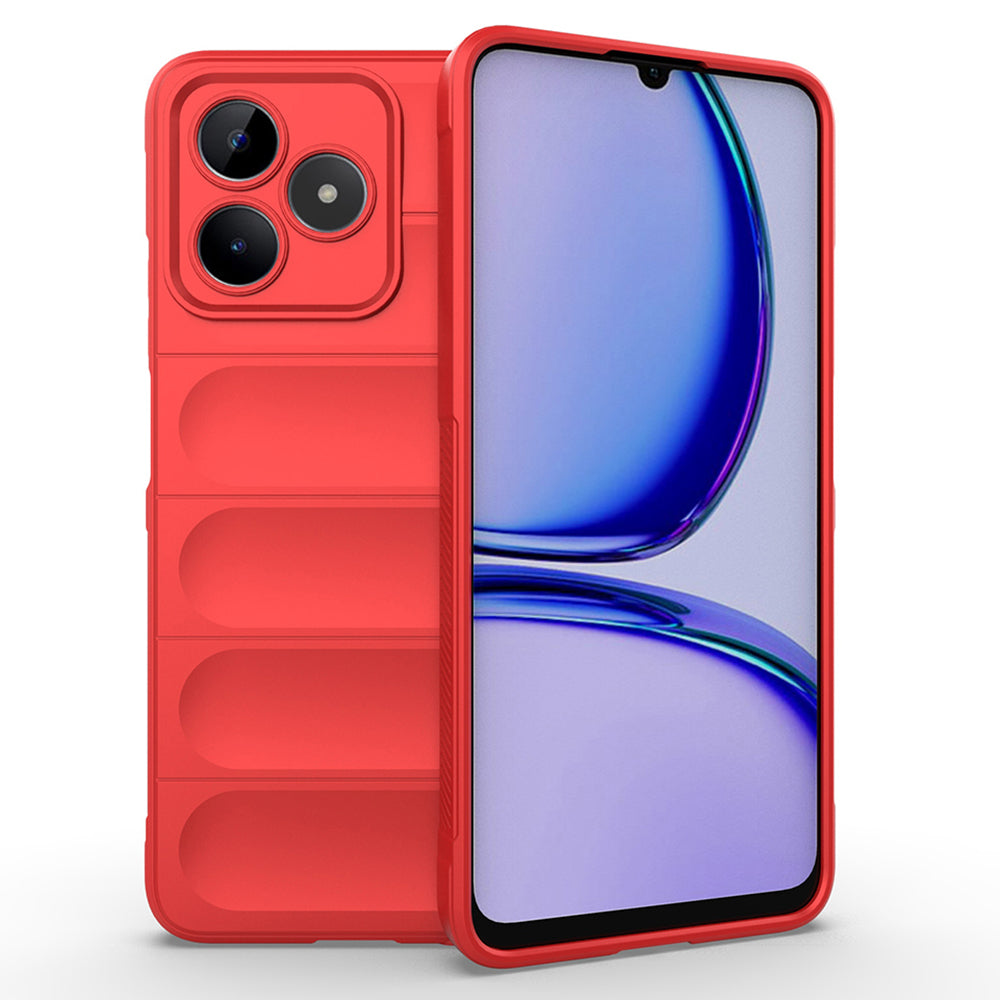 Husa de protectie Techsuit Magic Shield compatibila cu Realme C53, acoperire spate, rosu