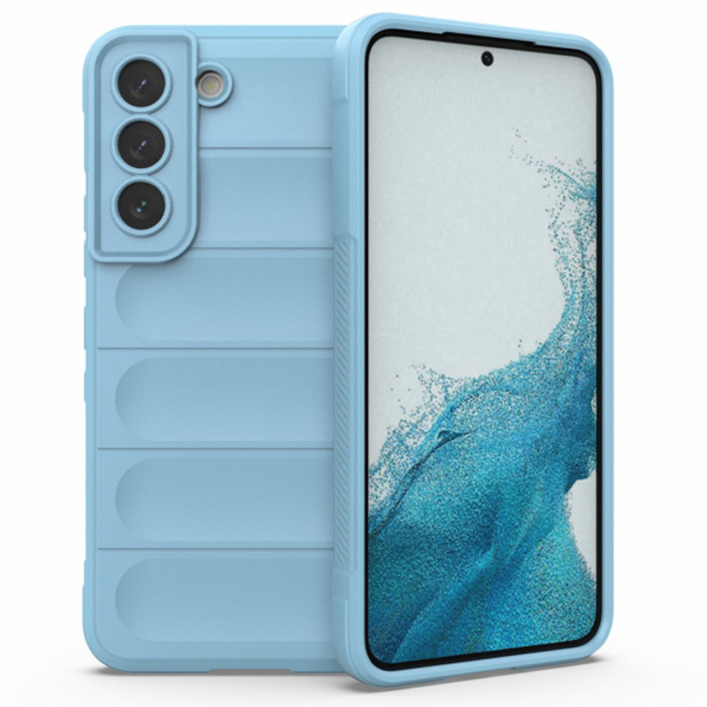 Husa de protectie Techsuit Magic Shield compatibila cu Samsung Galaxy S22 5G, acoperire spate, albastru inchis