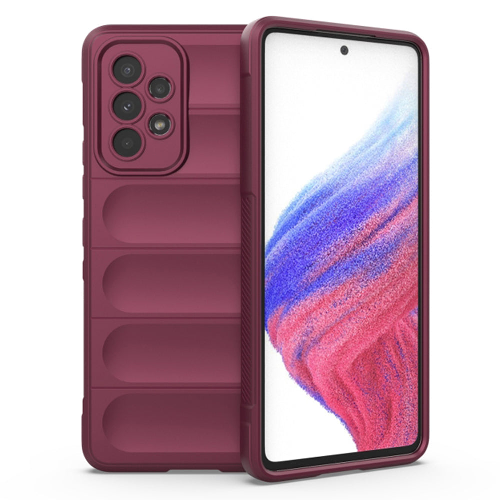 Husa de protectie Techsuit Magic Shield compatibila cu Samsung Galaxy A53 5G, acoperire spate, visiniu