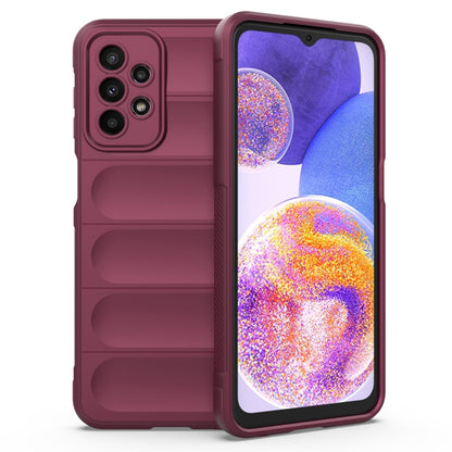Husa de protectie Techsuit Magic Shield compatibila cu Samsung Galaxy A23 5G, acoperire spate, visiniu