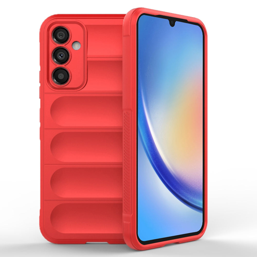 Husa de protectie Techsuit Magic Shield compatibila cu Samsung Galaxy A34 5G, acoperire spate, rosu
