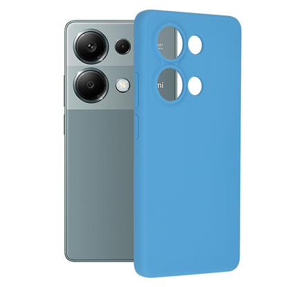 Husa de protectie Techsuit Soft Edge Silicone compatibila cu Xiaomi Redmi Note 13 Pro 4G, acoperire spate, albastru deschis