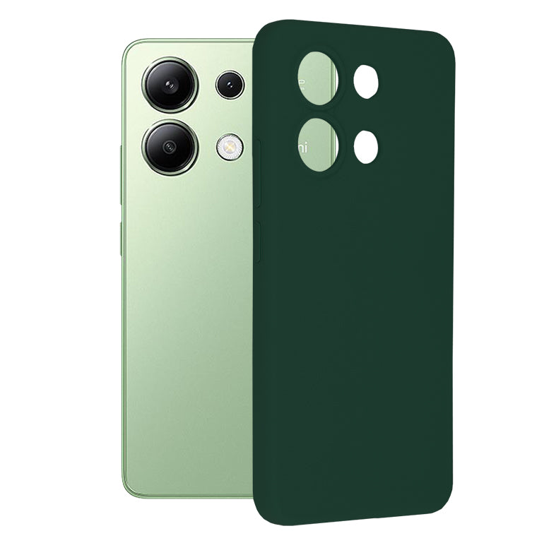 Husa de protectie Techsuit Soft Edge Silicone compatibila cu Xiaomi Redmi Note 13 4G, acoperire spate, verde inchis