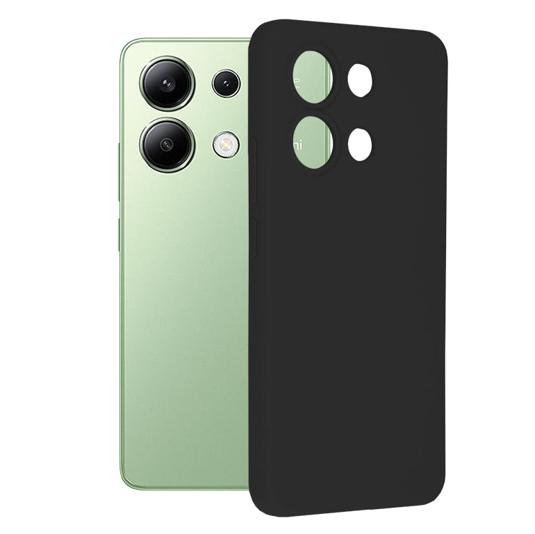 Husa de protectie Techsuit Soft Edge Silicone compatibila cu Xiaomi Redmi Note 13 4G, acoperire spate, negru