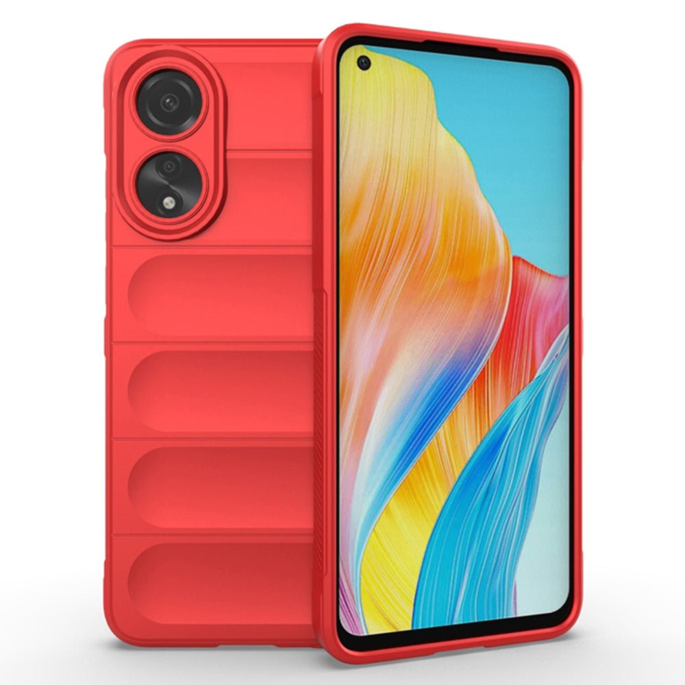 Husa de protectie Techsuit Magic Shield compatibila cu Oppo A78 4G, acoperire spate, rosu