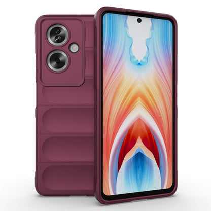 Husa de protectie Techsuit Magic Shield compatibila cu Oppo A79 5G, acoperire spate, visiniu