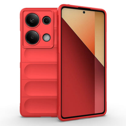 Husa de protectie Techsuit Magic Shield compatibila cu Xiaomi Redmi Note Poco M6 Pro 4G, acoperire spate, rosu