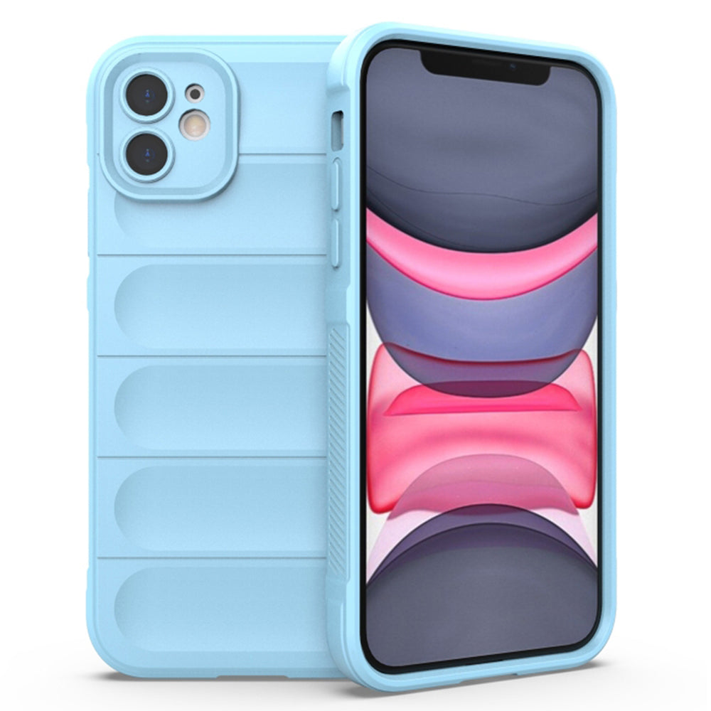 Husa de protectie Techsuit Magic Shield compatibila cu Apple iPhone 11, acoperire spate, albastru inchis