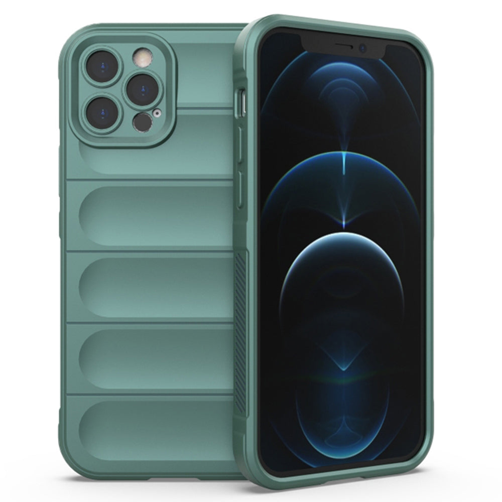 Husa de protectie Techsuit Magic Shield compatibila cu Apple iPhone 12 Pro, acoperire spate, verde