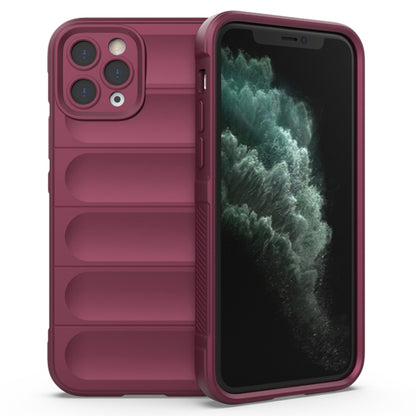 Husa de protectie Techsuit Magic Shield compatibila cu Apple iPhone 11 Pro, acoperire spate, visiniu