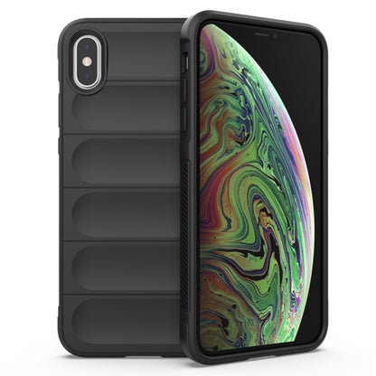 Husa de protectie Techsuit Magic Shield compatibila cu Apple iPhone XS Max, acoperire spate, negru