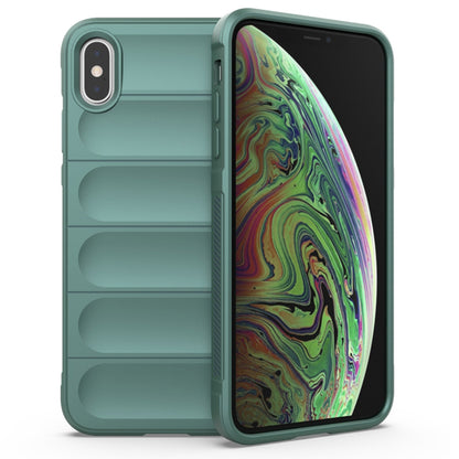 Husa de protectie Techsuit Magic Shield compatibila cu Apple iPhone XS Max, acoperire spate, verde