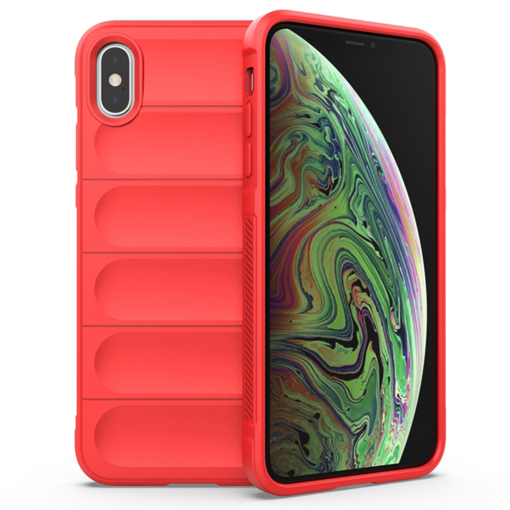 Husa de protectie Techsuit Magic Shield compatibila cu Apple iPhone XS Max, acoperire spate, rosu