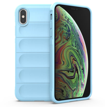 Husa de protectie Techsuit Magic Shield compatibila cu Apple iPhone XS Max, acoperire spate, albastru inchis