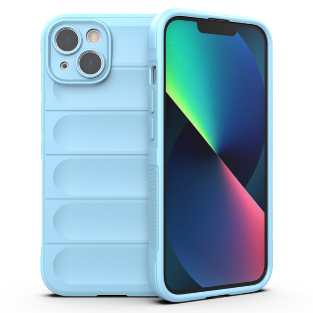 Husa de protectie Techsuit Magic Shield compatibila cu Apple iPhone 13, acoperire spate, albastru inchis