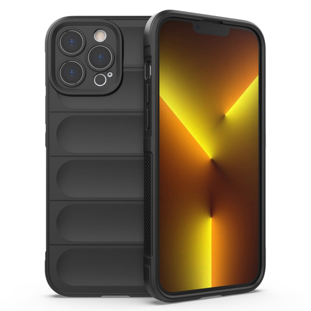 Husa de protectie Techsuit Magic Shield compatibila cu Apple iPhone 13 Pro, acoperire spate, negru
