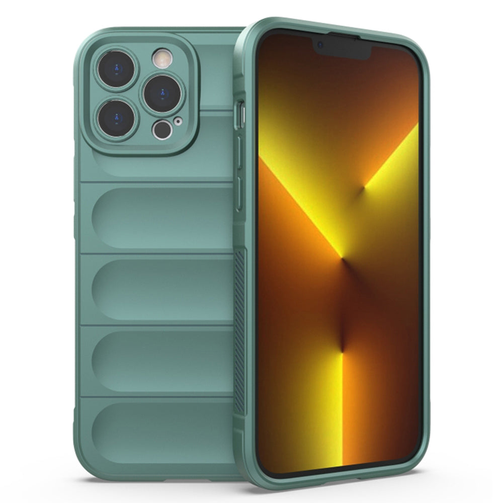 Husa de protectie Techsuit Magic Shield compatibila cu Apple iPhone 13 Pro, acoperire spate, verde