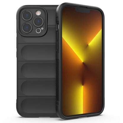 Husa de protectie Techsuit Magic Shield compatibila cu Apple iPhone 13 Pro Max, acoperire spate, negru