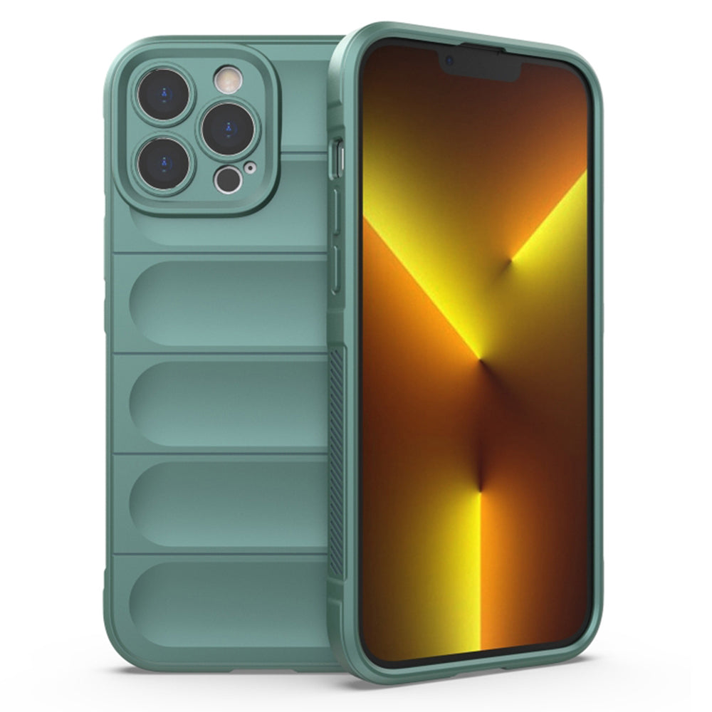 Husa de protectie Techsuit Magic Shield compatibila cu Apple iPhone 13 Pro Max, acoperire spate, verde