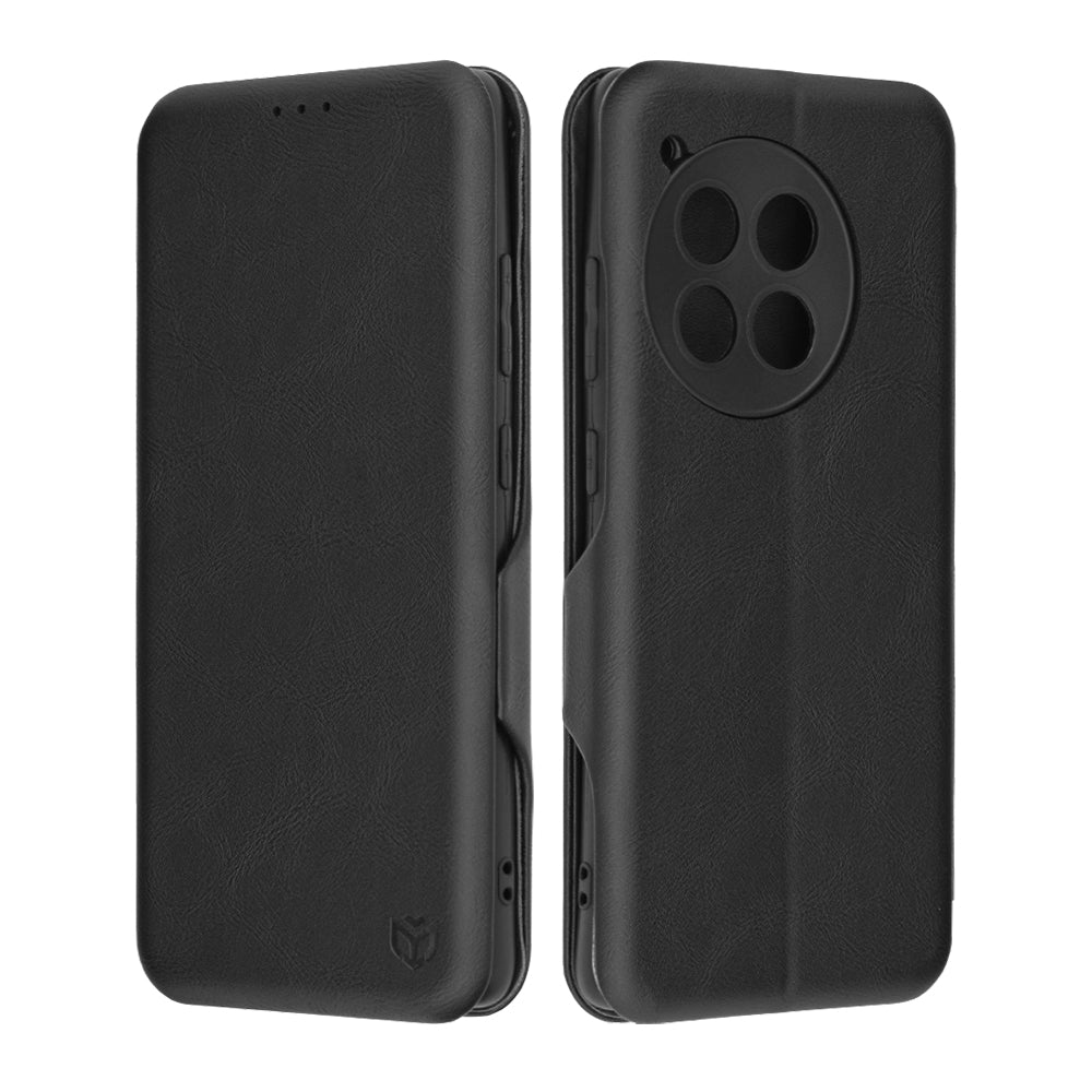 Husa de protectie Techsuit Safe Wallet Plus compatibila cu OnePlus 12R, acoperire spate, negru