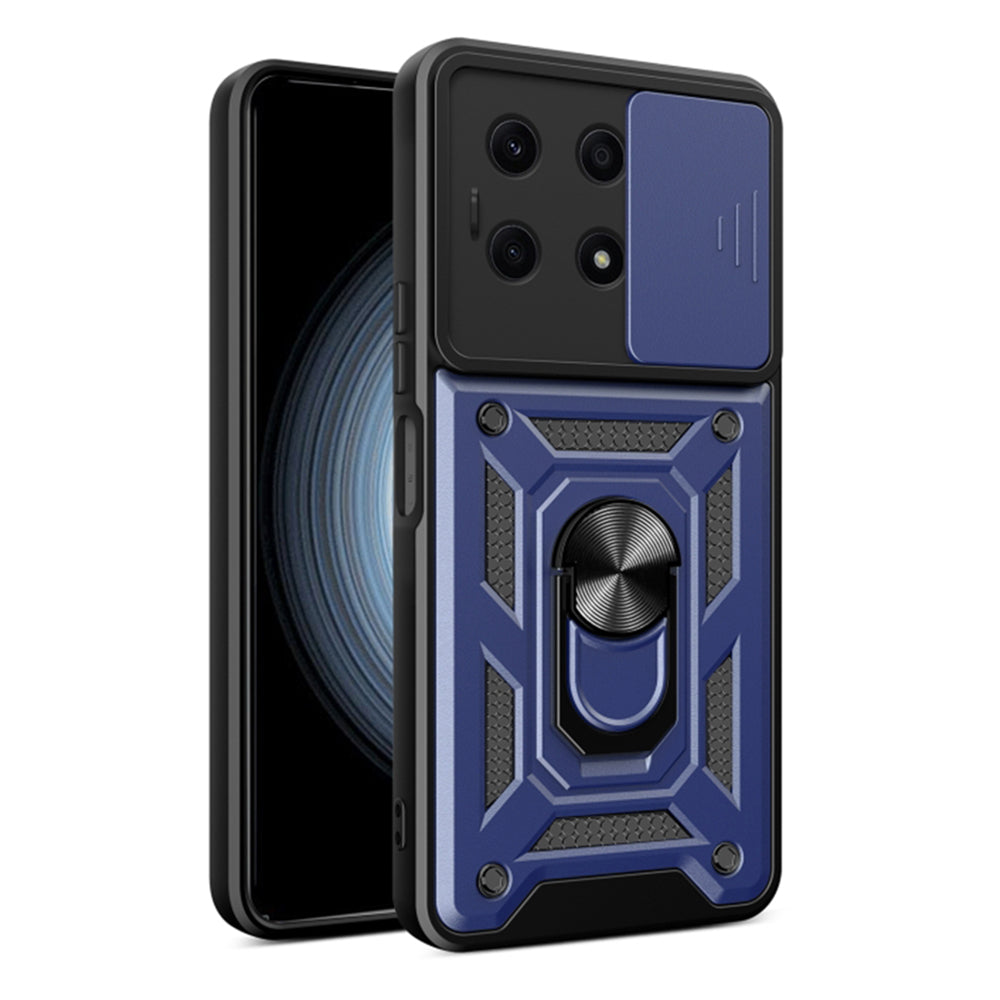 Husa de protectie Techsuit CamShield Series compatibila cu Honor X8a, acoperire spate, albastru