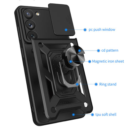 Husa de protectie Techsuit CamShield Series compatibila cu Samsung Galaxy S23 Plus, acoperire spate, albastru