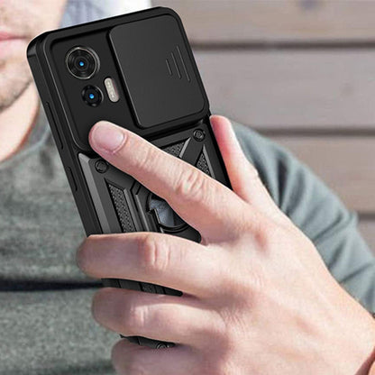 Husa de protectie Techsuit CamShield Series compatibila cu Motorola Edge 30 Neo, acoperire spate, albastru