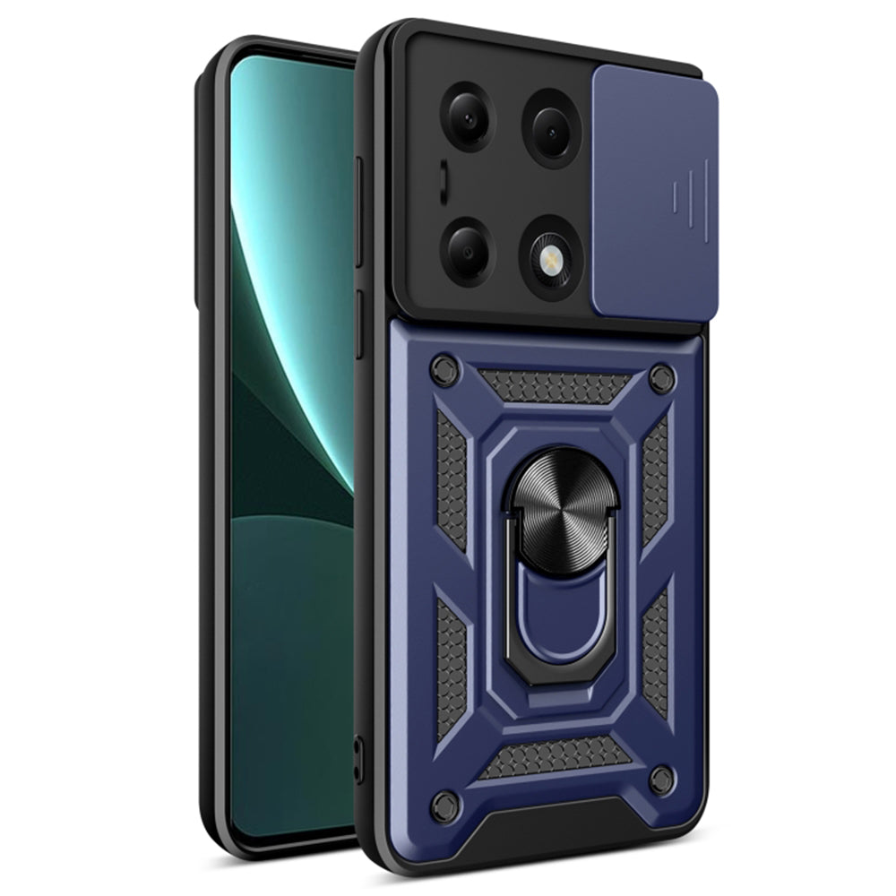 Husa de protectie Techsuit CamShield Series compatibila cu Xiaomi Redmi Note 13 Pro 4G, acoperire spate, albastru