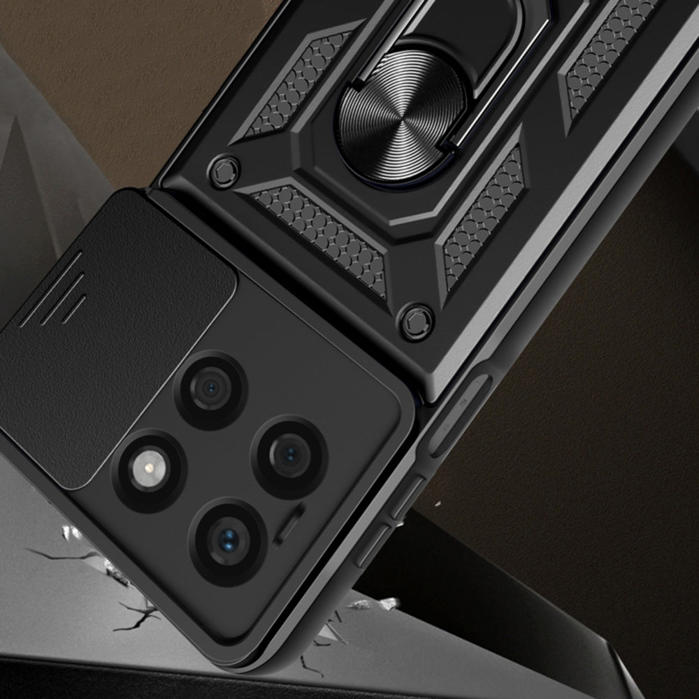 Husa de protectie Techsuit CamShield Series compatibila cu Honor X8b, acoperire spate, albastru
