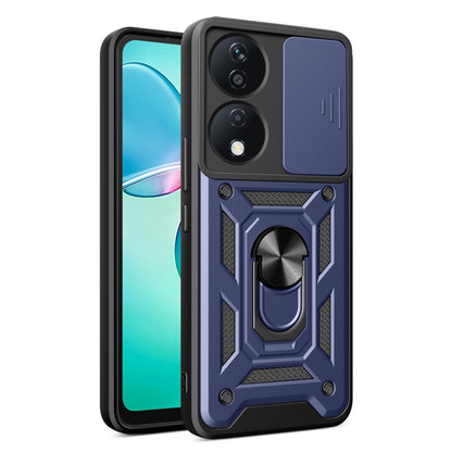 Husa de protectie Techsuit CamShield Series compatibila cu Honor 90 SMART, acoperire spate, albastru