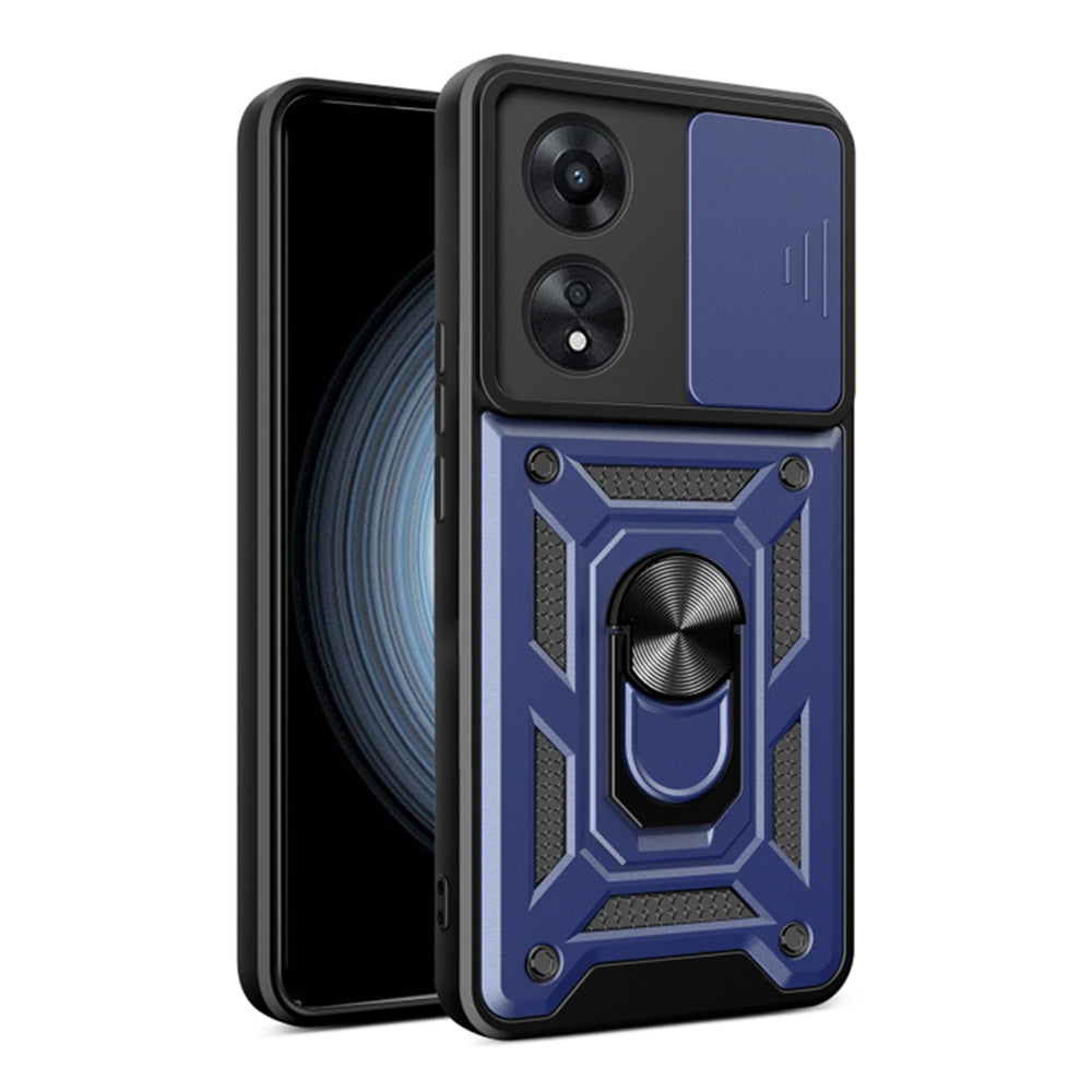 Husa de protectie Techsuit CamShield Series compatibila cu Oppo A58 4G, acoperire spate, albastru
