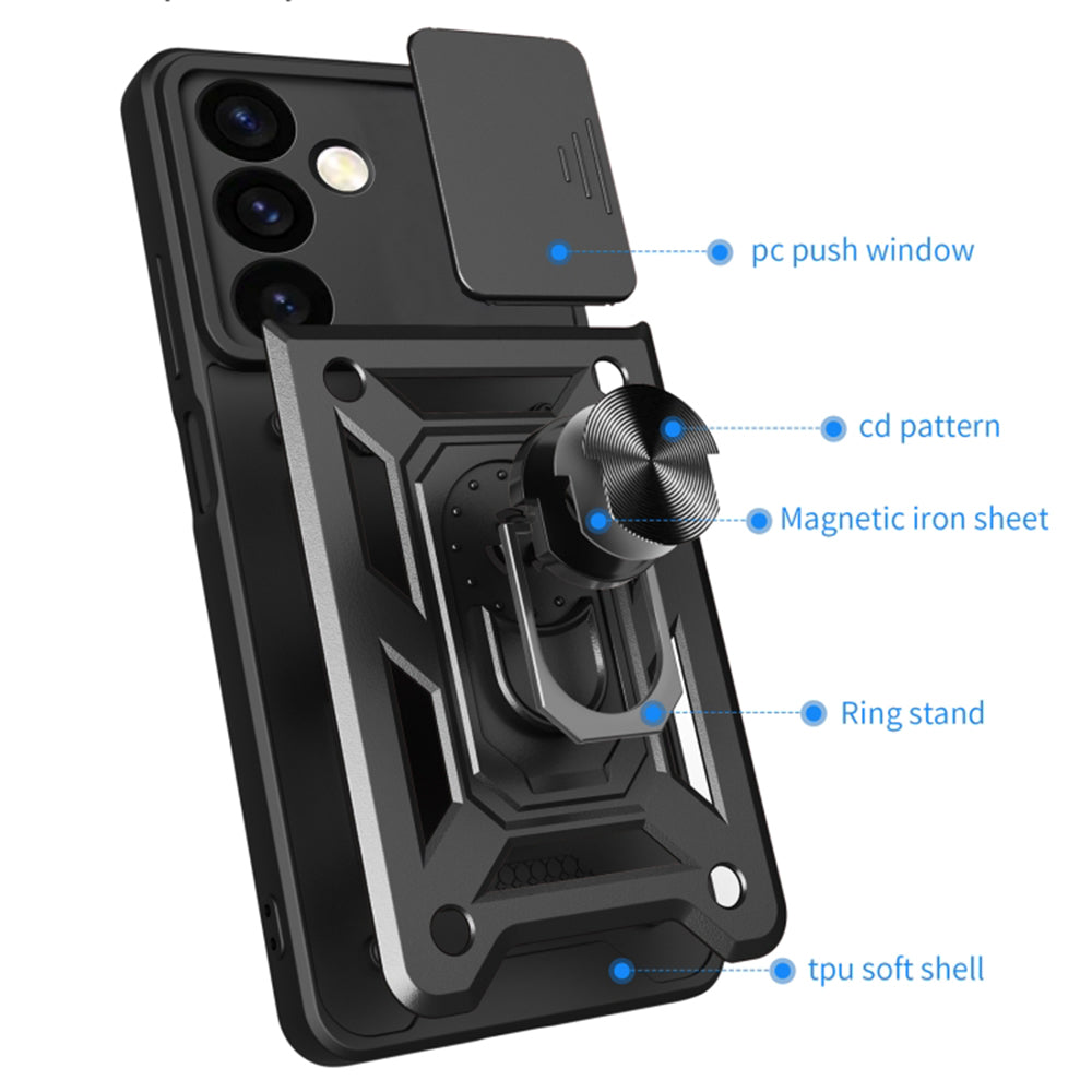 Husa de protectie Techsuit CamShield Series compatibila cu Samsung Galaxy S24 Plus, acoperire spate, albastru