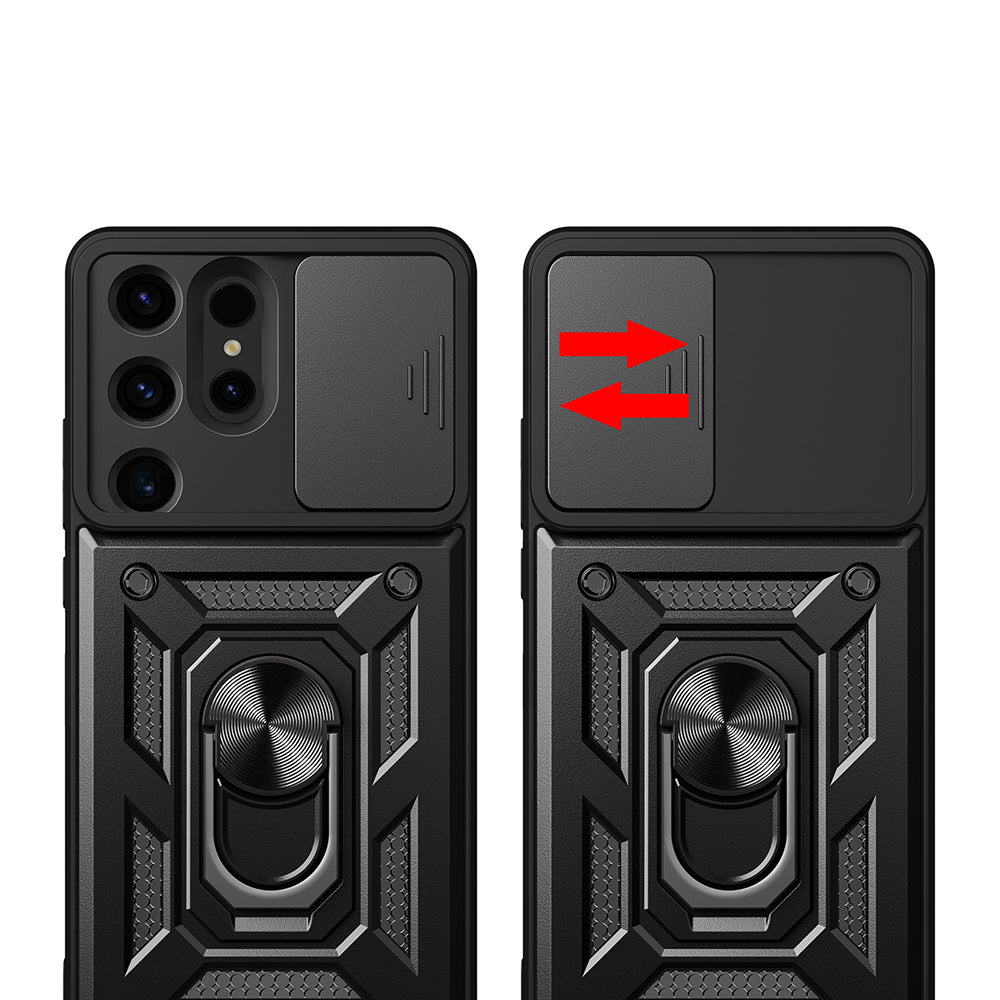 Husa de protectie Techsuit CamShield Series compatibila cu Samsung Galaxy S24 Ultra, acoperire spate, albastru