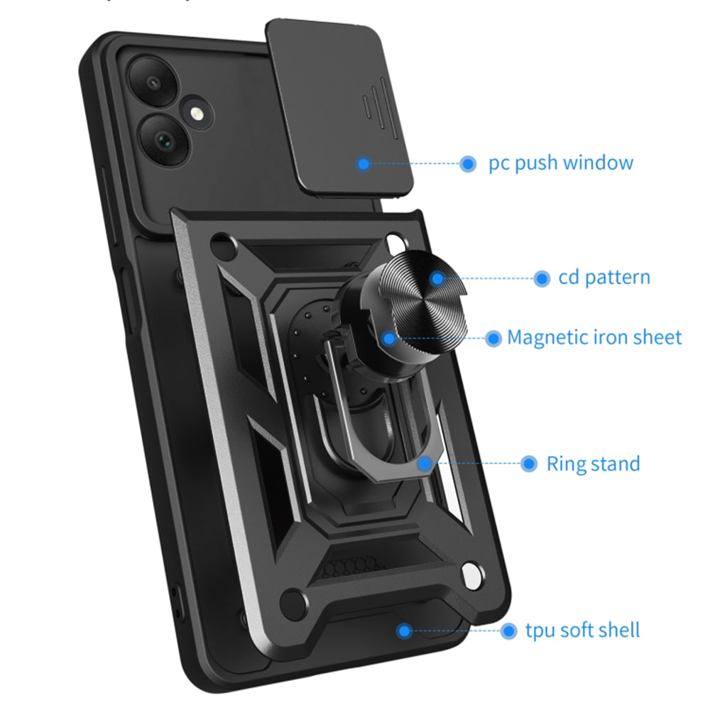 Husa de protectie Techsuit CamShield Series compatibila cu Samsung Galaxy A05, acoperire spate, albastru