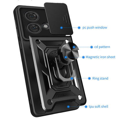 Husa de protectie Techsuit CamShield Series compatibila cu Motorola Edge 40 Neo, acoperire spate, albastru