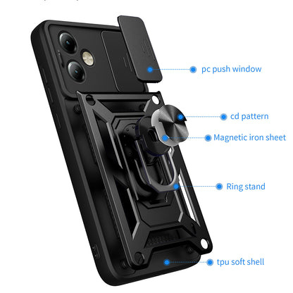 Husa de protectie Techsuit CamShield Series compatibila cu Motorola Moto G14, acoperire spate, albastru