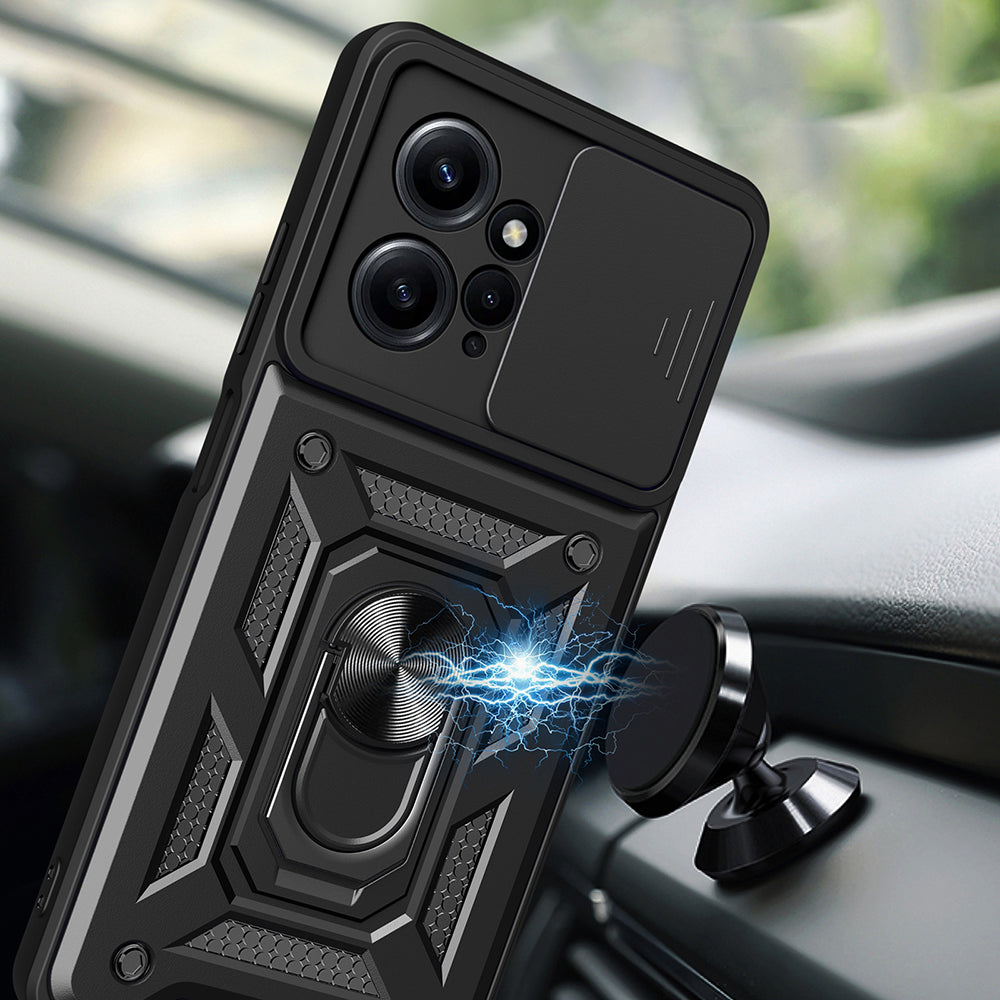 Husa de protectie Techsuit CamShield Series compatibila cu Xiaomi Redmi 12 5G, acoperire spate, albastru