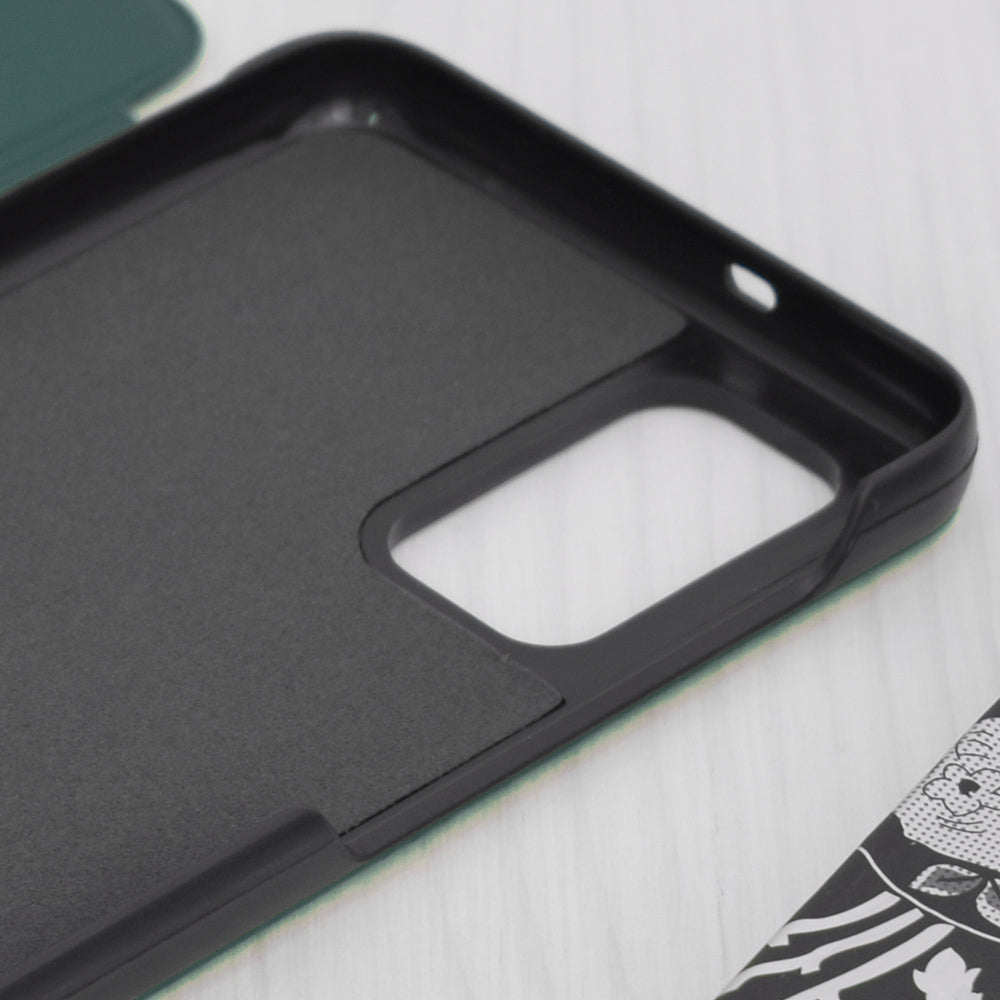 Husa de protectie Techsuit eFold Series compatibila cu Samsung Galaxy A13 5G, acoperire spate, verde inchis